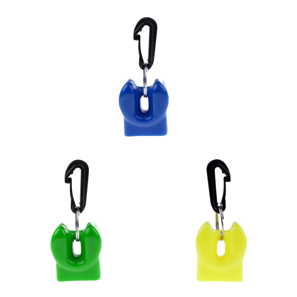 

Premium Silicone Standard Scuba Diving Free Diving Dive Mouthpiece Holder & Snap Clip - Various Colors