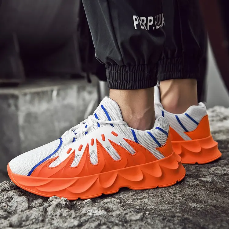

New High Top Fashion Casual Shoes Men Comfortable Spring Chunky Sneakers Tenis Lightweight Breathable Zapatos De Hombre