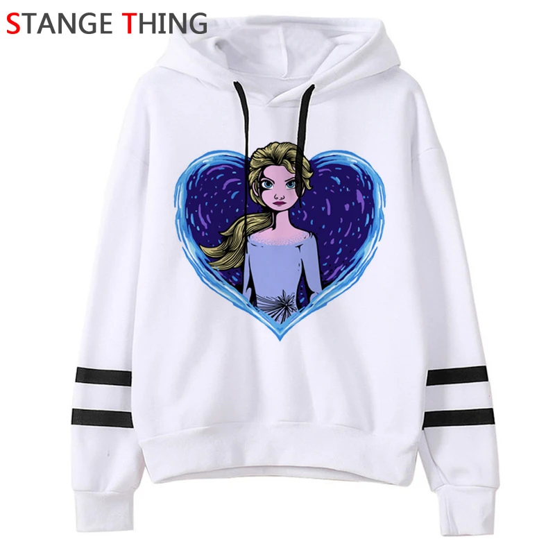 «Холодное сердце» 2 Harajuku со смешными героями из мультфильмов толстовки с принтом в виде героев мультиков, Для женщин Ullzang Kawaii Холодное сердце Vogue толстовка с рисунком на рост от 90s Графический Hoody женский - Цвет: 10127