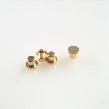 

100pcs Target Contact for Spring Loaded Pogo Pin Flange Diameter 3.0 mm Height 2.0 mm Flat surface Circular Gold Plated