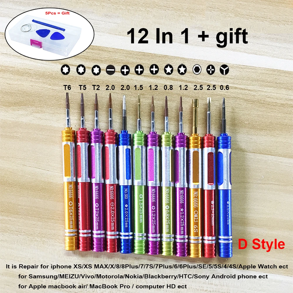 Tri-Wing» и «Y1.5 Y0.6 Phillips Torx Pentalobe отвертка Набор для iPhone7 6 X XS NS Nintendo Switch Joy-Con wii Macbook Air/Pro/5/7/12/18 шт