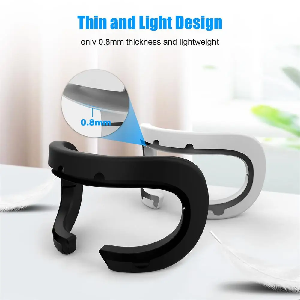 Silicone Macio Máscara de Olho Capa de Bloqueio de Luz Almofada de Cobertura de Olho para hp Reverb g2 vr Óculos de Proteção Esteira com Lente vr Capa - Image 4