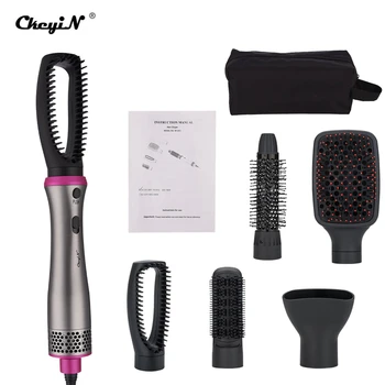 

Multifunctional Hair Straightening Brush Professional Hot Air Brush Household Hair Roll Curler Straightener Hair Styling Kit