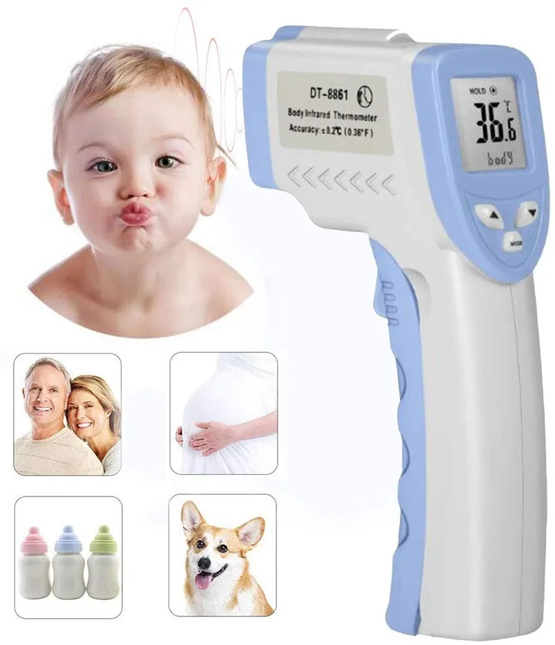 

Non-Contact Infrared Forehead Thermometer Medical Forehead Thermometer for Baby Kids and Adults CE and FCC ROSH Approved