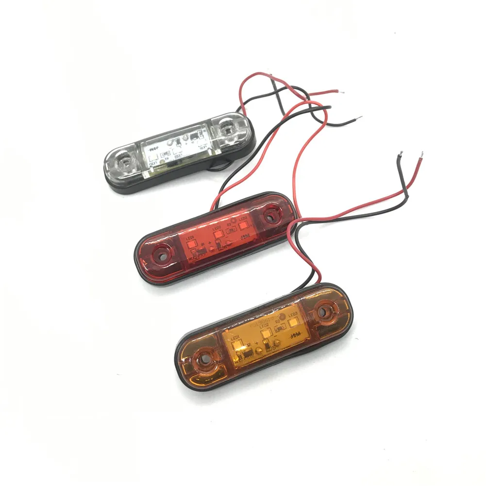 Аксессуары тележки 4/10 шт. может занять от 10 до 30V светодиодные фонари для прицепа 3 светодиодный s боковые габаритные световые сигнальные лампы для грузовик пикап светодиодный лампы
