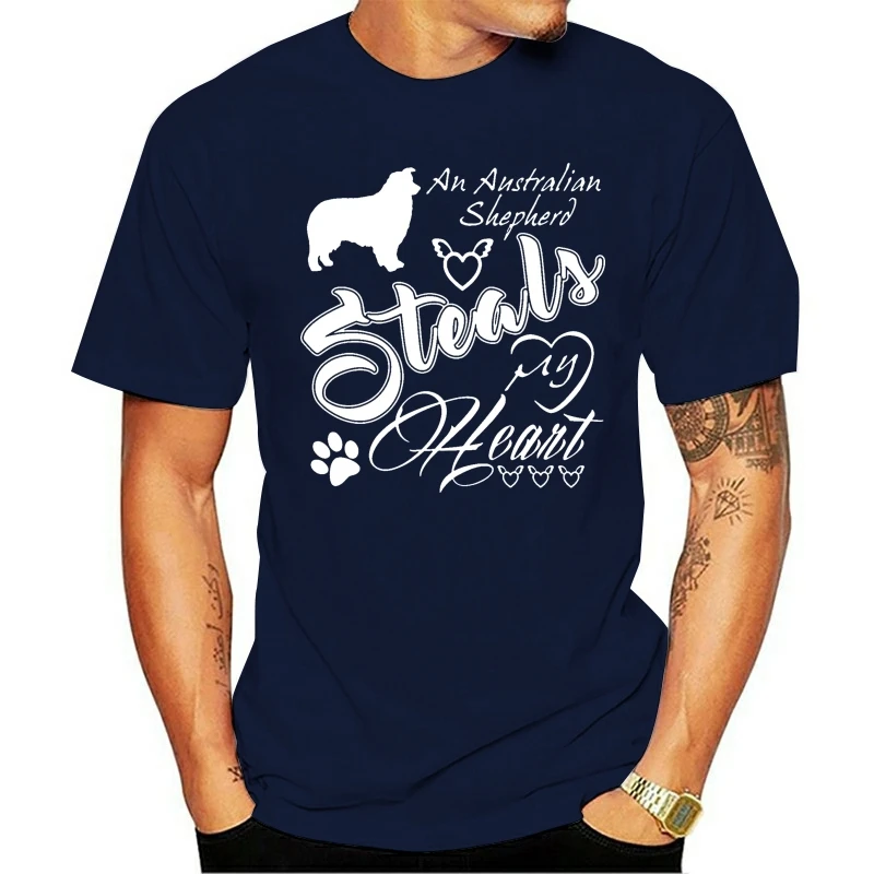 

2020 NEW T Shirt Men's Australian Shepherd Designs Short Sleeve O-Neck gents Fitness Breathable Summer Style Unique