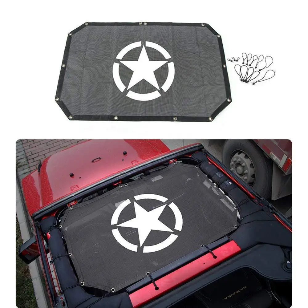 

Roof Insulation Net Cover Autocovers Car Cover For Cars Sunshade Umbrella For Jeep Wrangler Offroad 2 Door Car Accessories