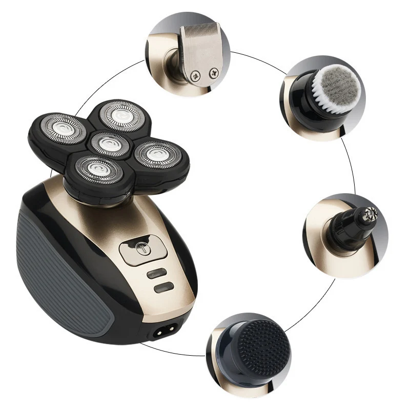 

Multi-Function Five-Head Razor Charging Razor Washable Multi-Function Five-In-One Razor Cleansing Shaving Shaving Plug And Play