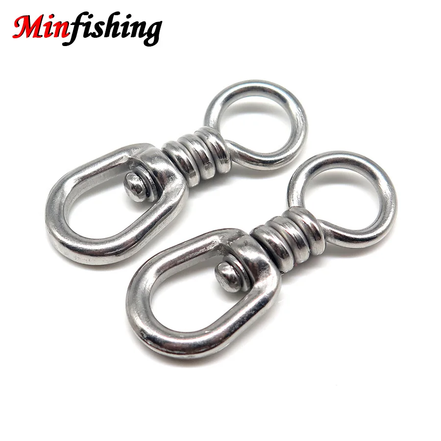 3 Pcs/lot Stainless Steel Fishing Swivel Rolling Swivel Ball Bearing