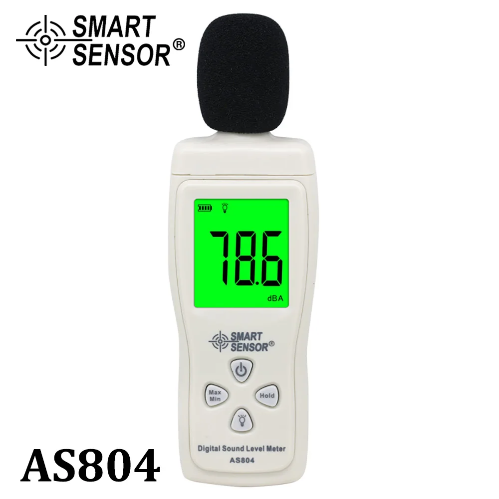 Smart-Sensor-AS804-Digital-Sound-Level-Meter-Decibel-30d-130dB ...