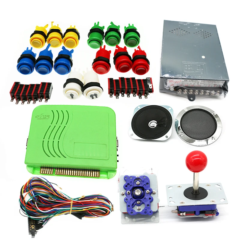 Jamma Аркадный Игровой Набор DIY Нулевая задержка USB с 3D Pandora 2323 в 1 игровая печатная плата 4 типа джойстик HAPP Кнопка 12 В питание