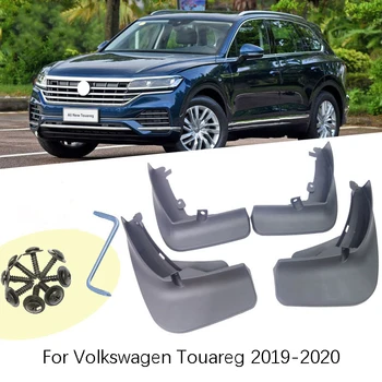

Set of 4 car Front and Rear Splash Guard Mud Flaps mudguards fender For Volkswagen Touareg 2019-2020 car Accessories