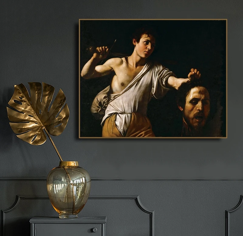 David And Goliath Painting Caravaggio
