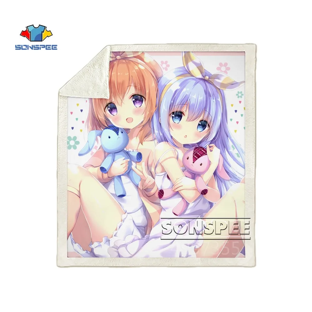 SONSPEE Кролик дом обувь для девочек Harajuku детей и взрослых 3d принт одеяло Теплый диван пододеяльник путешествия постельные принадлежности магазин при фабрике B138