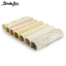 Booskew Home Telas, хлопок, ткань, 40 см x 50 см, 7 шт., набивные цветы, жировые кварталы, сделай сам, ручная работа, подушка для шитья, лоскутное шитье, кукольная кровать