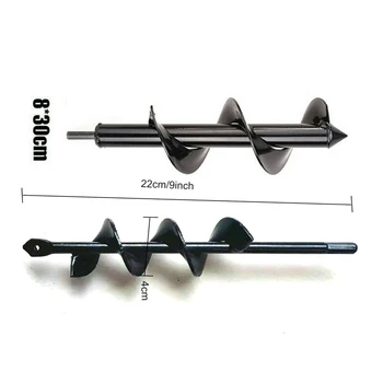 

Flower bulbs Auger drill bits Grass Seedling Ground 2pcs Digging Earth