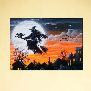 

Halloween Witch 5D DIY Full Diamond Painting Embroidery Cross Craft Stitch Decor