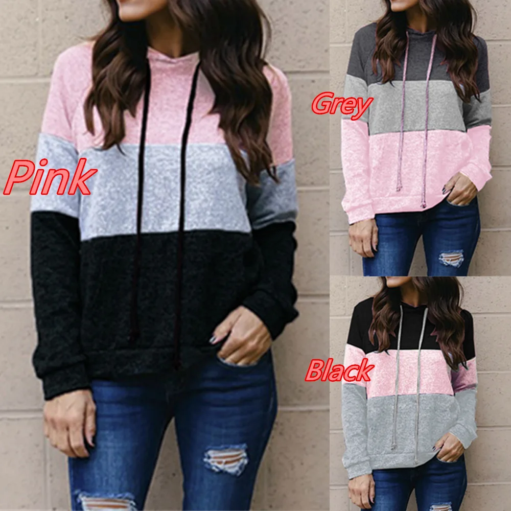 S-5XL Autumn Winter Hoodie Woman Hooded Hoodie Sweatshirts Korean Oversized Harajuku Hip Hop Plus Size Patchwork Sweatshirt