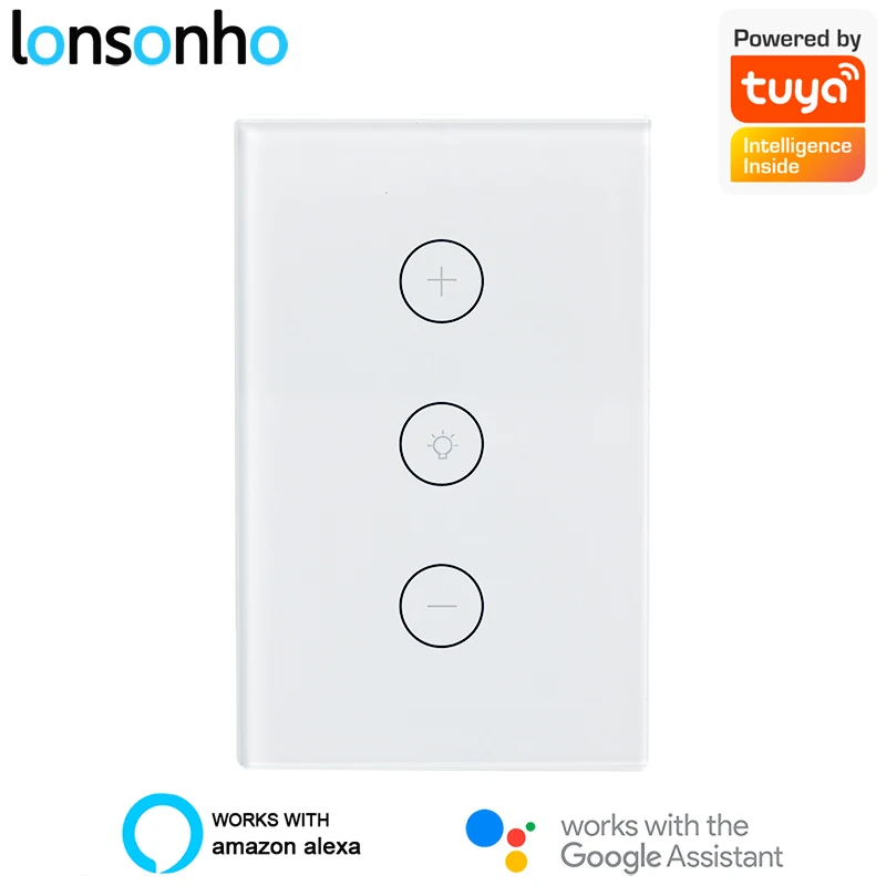 Lonsonho Tuya Беспроводной Smart Wifi Led диммер нам сенсорный светильник Диммер работает с