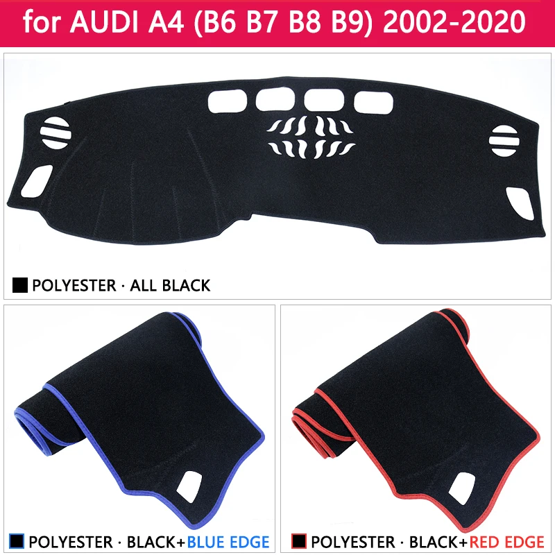 Для Audi A4 B6 B7 B8 B9 2002 ~ 2020 8E 8H 8K 8 Вт Анти скольжения Мат коврик на приборную панель