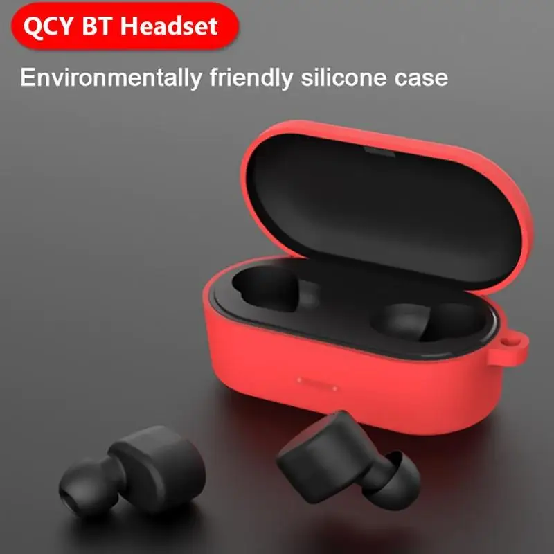 Силиконовый защитный чехол для наушников для QCY T2C анти-капля Пылезащитная Крышка для гарнитуры чехол для QCY T2C T1S T1C TWS защита для наушников