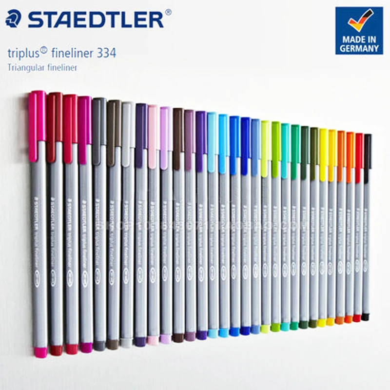 1 шт. STAEDTLER Треугольники Цвет изогнутым наконечником ручка 334 иглы пера 0 3 ММ