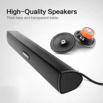 

Portable Audio Laptop Computer PC Speaker Subwoofer USB Soundbar Sound Bar Stick Music Player Speakers For PC Tablet Speakers