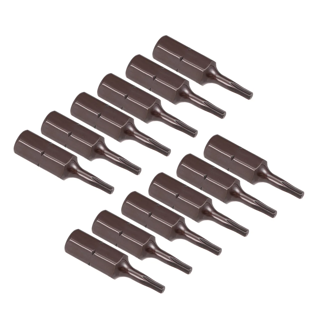 

uxcell 12pcs 25mm Long 1/4" Hex Shank T8 Torx High Quantity Screwdriver Bits S2 High Alloy Steel