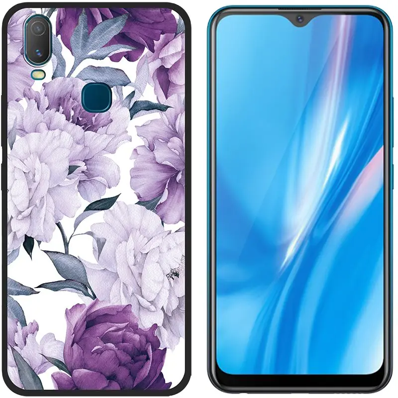 Picture 3 Противоударный задний Чехол для телефона VIVO Y11, чехол для телефона, Модный чехол из ТПУ с рисунком, цветной дизайн, чехол для телефона - Цвет: Picture 3