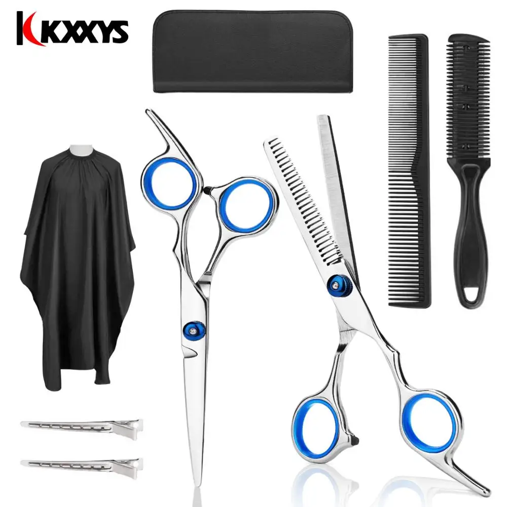 

Hairdressing Cutting Scissors Set Professional Barber Thinning Barbershop Salon Hair Shears Scissor Haircut