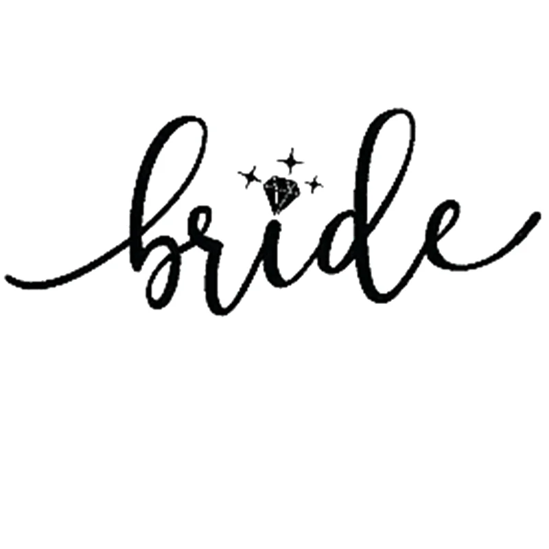 

Виниловая наклейка невесты 16*6,2 см, разные автомобильные аксессуары, мотоциклетный шлем, автомобильный Стайлинг, автомобильная наклейка