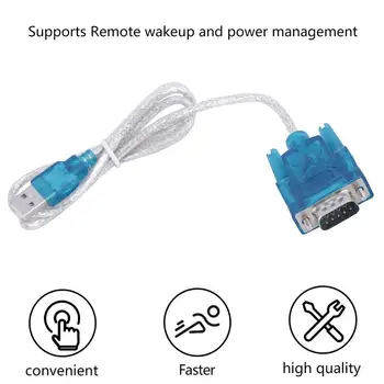 

New CH340 USB to RS232 serial port 9 Pin DB9 Serial Cable COM Port Adapter Converter Drop Shipping