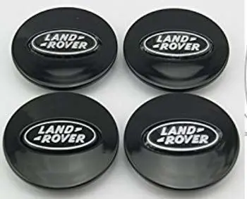 

FlekShop 4 x Land Negro Logo 63 mm Discover Defender Range Buje Tapas Buje Tapa Tapacubos Llanta Tapa Cilindro de Juego de Tapas