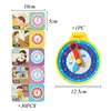 Children Clock Puzzle Educational Toys Time Cognition Good Habits Develop Logical Thinking Training Jigsaw Cards Clock Toys 6
