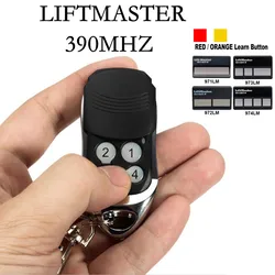Abridor de puerta de garaje, minibotón de aprendizaje remoto verde, 390MHz, Liftmaster, chamlain, 81LM, 82LM, 83LM, 84LM