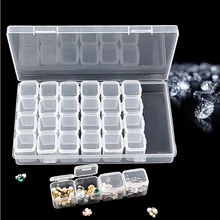 Хранение для принадлежностей для дизайна ногтей чехол стразы аксессуары из драгоценных камней прозрачный пластиковый пустой контейнер для бусы со стразами Органайзер коробка