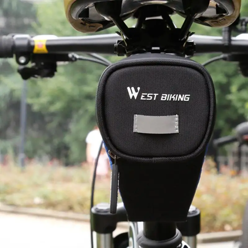WEST BIKING прочная нейлоновая высоковместительная велосипедная Светоотражающая сумка MTB велосипедное седло задняя Подседельный штырь сумка велосипедное снаряжение