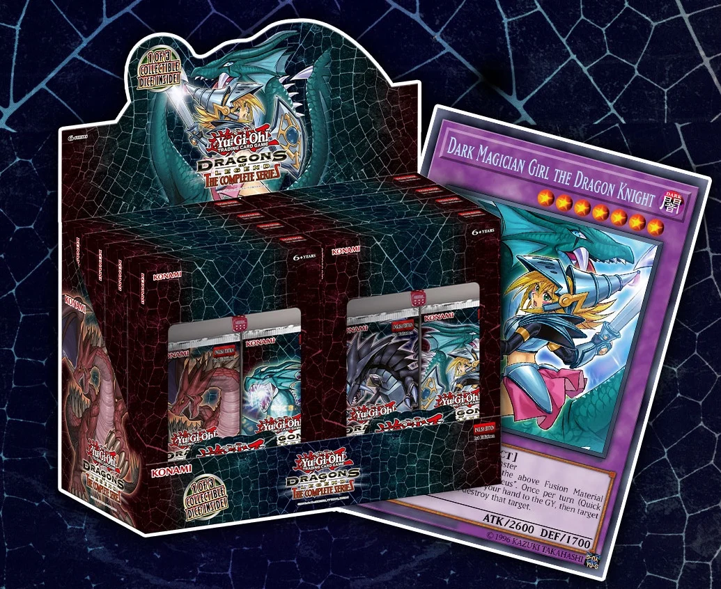 

Yu-Gi-Oh TCG DLCS/LDS2Dark Magician Girl Legendary Dragon Dice European Version English Original Box