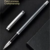 Deli Metal Sign Pen 0.5mm Gel Smooth Writing Pens Bullet Fine Tip Black Blue ink Refills Business Office School Gift 5