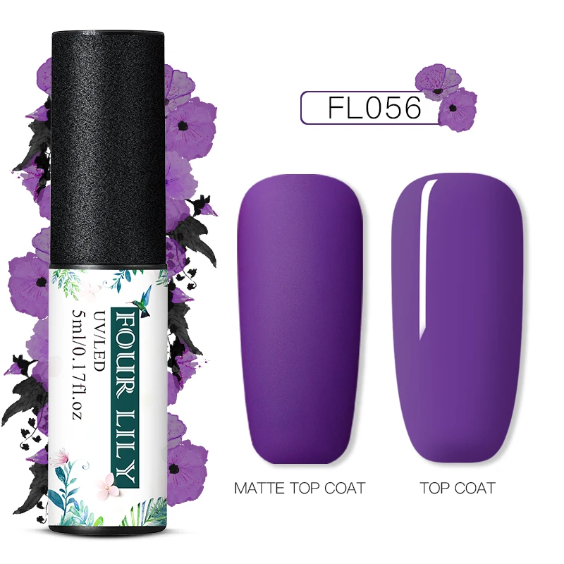 PS06827 Четыре Лили 60 Цвета Матовый УФ-гель для ногтей 5 мл Pure Nail Цвет матовый лаки для ногтей био-Гели Soak Off Гель лак для ногтей Лаки маникюрный лак - Цвет: PS06827