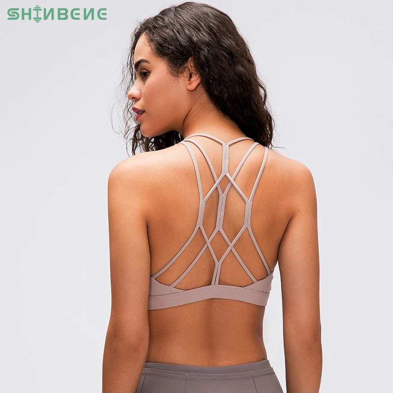 Shinхорошо FLY Crisscross тренировочные спортивные бюстгальтеры для фитнеса Топ женщин