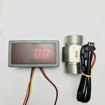 

Hot Water Pulse Counter US202M and SS304 USS-HS10TA BSP1" Flow Rate Amplifier 8 times Flow Rate Portable Display