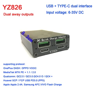Image 3 - 고속 충전 모듈 pd 100 w dc qc 빠른 충전 어댑터 usb TYPE C dc 12 v 24 v 입력 전체 프로토콜 qc 40 3.0 huawei scp fcp pd