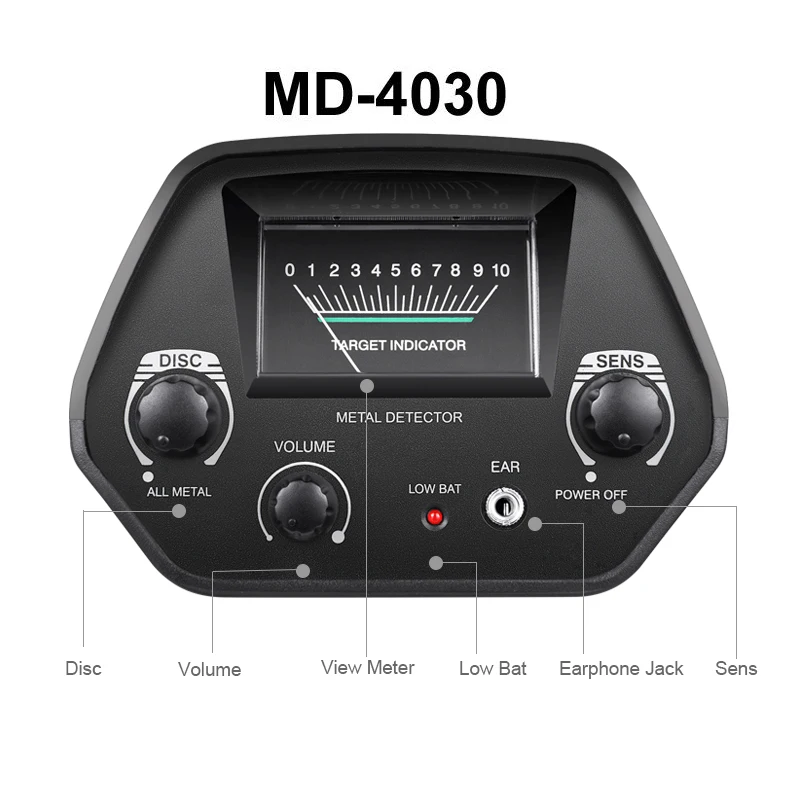 Металлоискатель MD4030 подземные детекторы золота MD-4030 длина регулируемый Охотник за сокровищами искатель портативный Охотник детектор