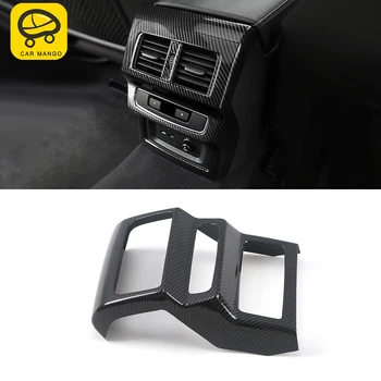 

CARMANGO Car Accessories Back Rear A/C Vent Air Outlet Cover Trim Frame Sticker Interior Decoration for Audi Q5 FY 2017-2020