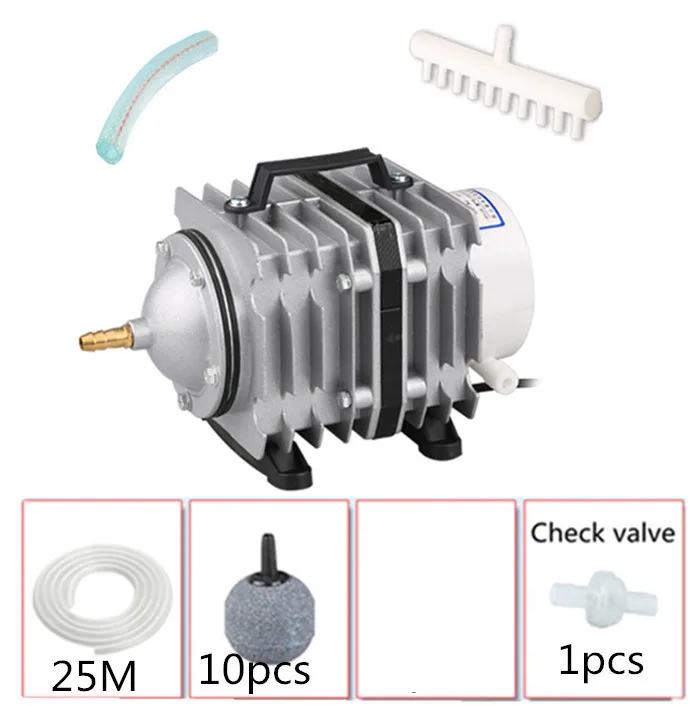 ACO006 A SET Солнечный аквариум электромагнитный воздушный компрессор насос супер Аквариум Пруд для рыб воздушный компрессор кислородный аэратор насос с разделительный клапан - Цвет: ACO006 A SET