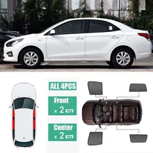 Боковые окна магнитный солнцезащитный козырек УФ Защита луч Блокировка сетчатый козырек подходит для hyundai Verna