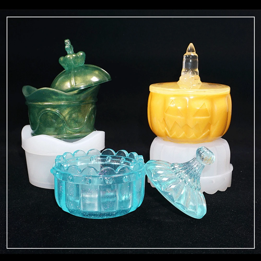 Новая силиконовая форма из смолы в форме тыквы для хранения искусственных