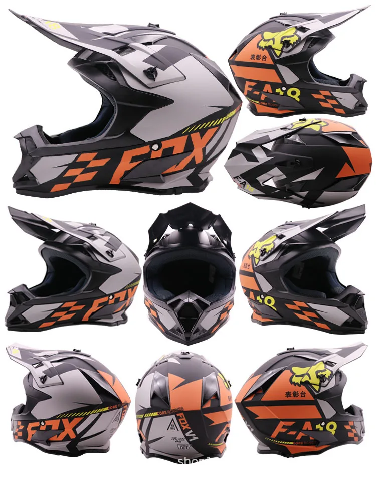 Шлем для мотокросса, шлем для горного велосипеда, шлем для спуска на гору, полный шлем для мужчин и женщин, мотоциклетный шлем для соревнований