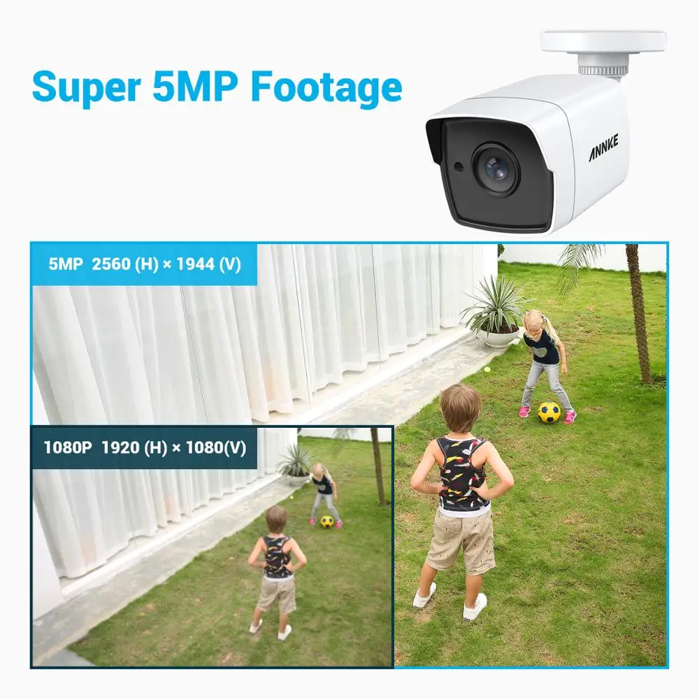 ANNKE 8CH 5MP Ultra HD CCTV Camera System 5IN1 5MP Lite H.265+ DVR With 4X 5MP Weatherproof Outdoor - 32973963382